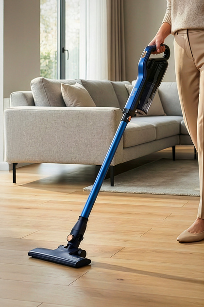 【BF Airy】 DLIVE clear blue Lorenzo Slim Dikey / Pratik Elektrikli Süpürge Kablolu Hepa Filtre