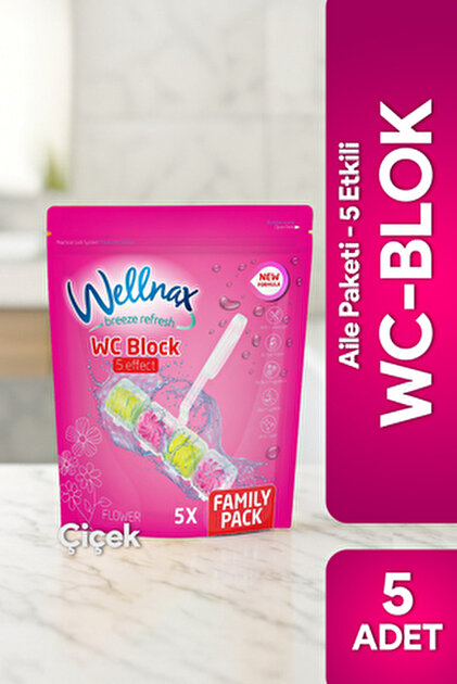 Wellnax breeze refresh ( 5'li Paket ) WC Blok Lavanta – Yoğun