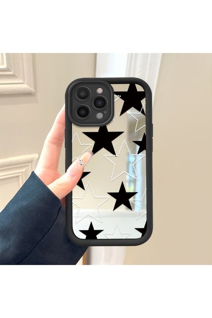 iPhone 14 Pro Max Compatible Star Mirror Anti-Fall Silicone Phone Case