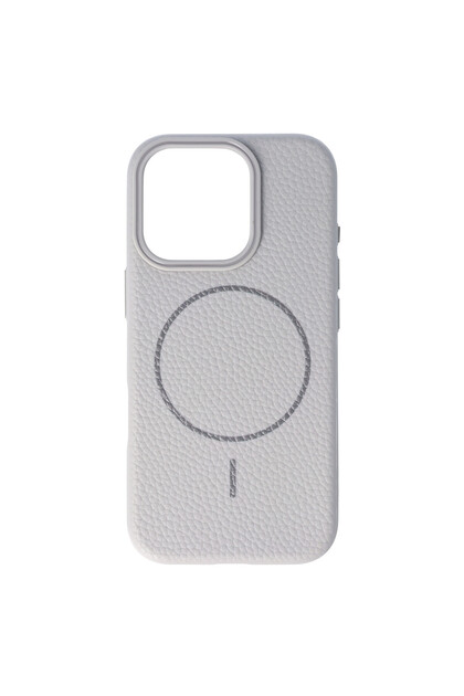 Toc Luxury Leather Magsafe Apple iPhone 16 Pro Gri