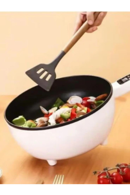 Tigaie Electrică Antiaderentă Migas cu Control Temperatură, Încălzire Uniformă, 26 cm
