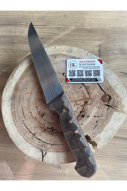 🔪 BIÇAK T5 Fransız MOS El Yapımı Dövme Çelik 15,5 cm Kasap Bıçağı