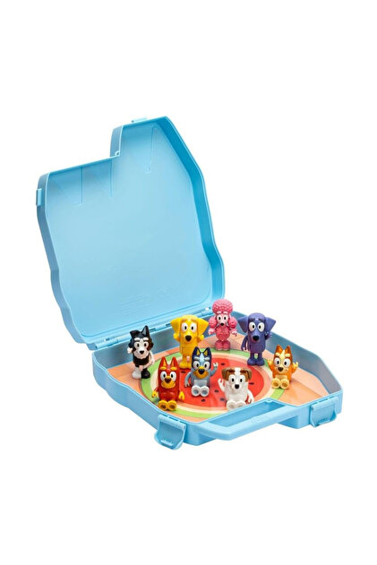 Cici Oyuncak Bluey Deluxe Taşıma Çantalı 8'li Figür Oyun Seti