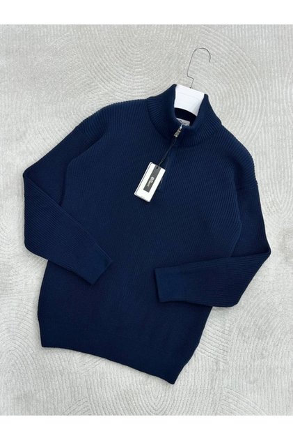 Comfort Regular Fit Comfortable Fit Zippered Stand Collar Basic Plain Sweatshirt