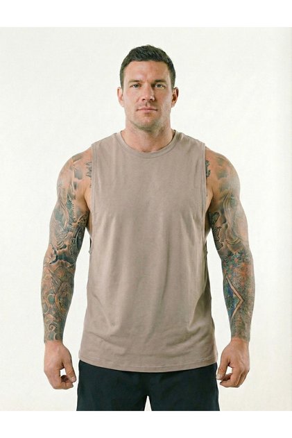 Mbey Sports Athlete Cotton Fitness Gym Sports Tank Top