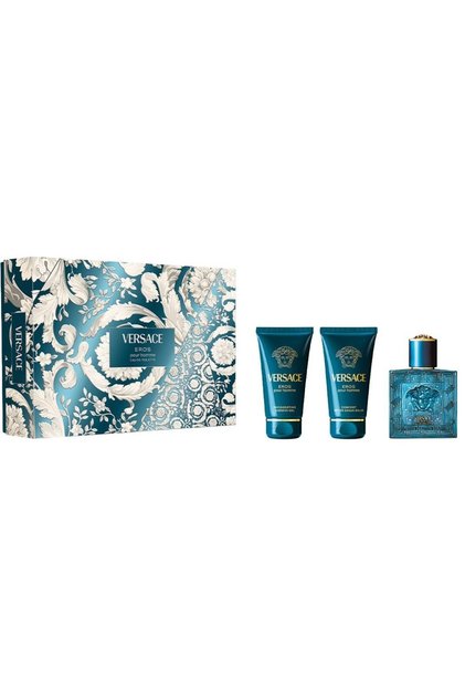Eros Gift Set , Bărbați, Eau de Toilette , 50 ml + Gel de duș 50 ml + Balsam după ras, 50 ml
