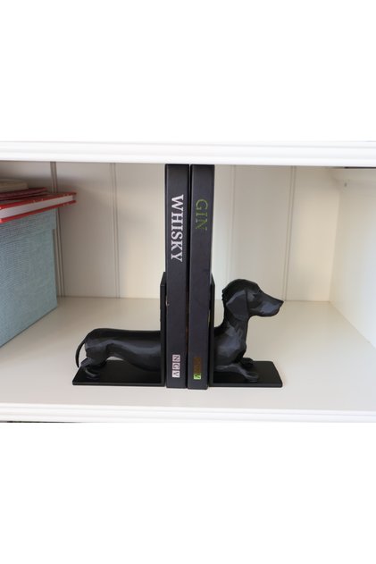 Home Decor Large Size Dog Bookend Book Holder Figurine Bust Sculpture Bookshelf Accessory