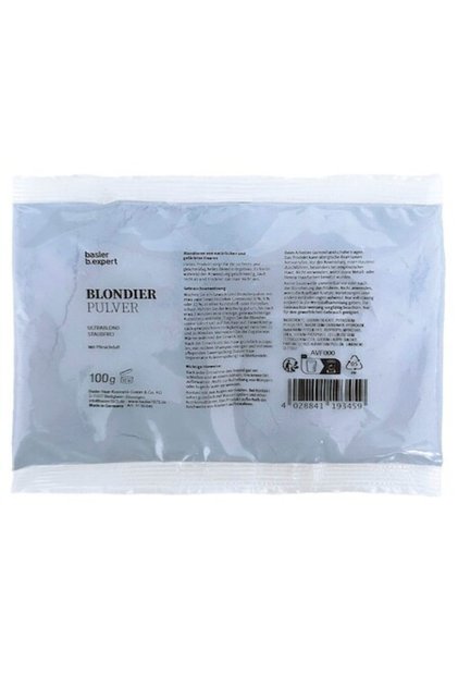 Pudră decolorantă profesională, Basler, albastru cu parfum de piersică, blond ultra