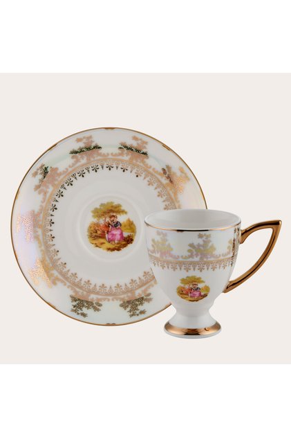 Winterling Porzellan 23064-4 Lady Pearl 6-Piece Coffee Cup Set