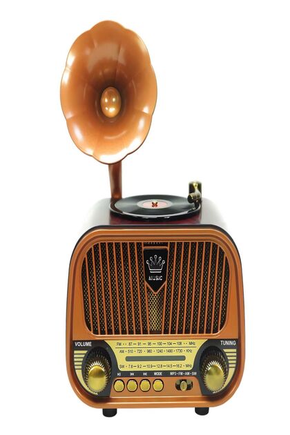 ULTRATEKNO MD-1319BT Nostaljik Gramofon Tasarımlı Retro Bluetooth