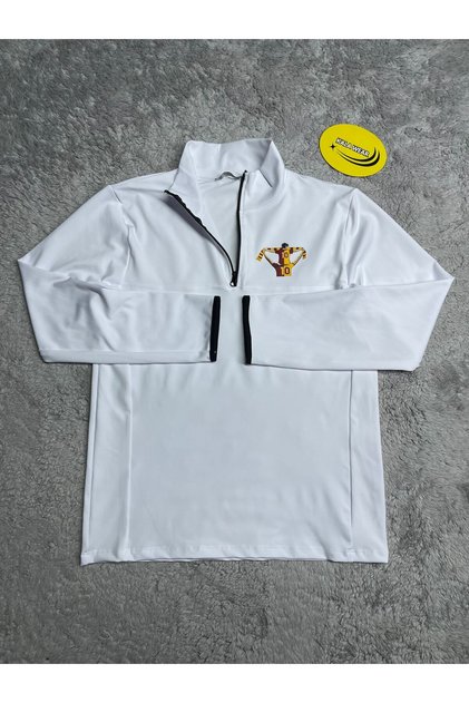 Unisex Half Zipper Scuba Fabric Sweatshirt