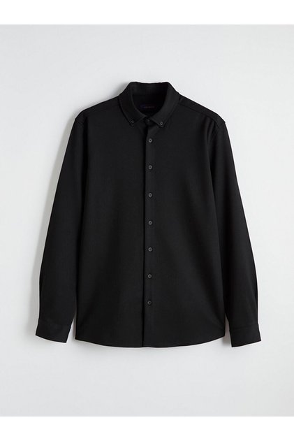 Southblueblack Slim Fit Linen Blend Men's Shirt