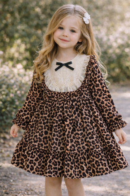 imprimeu leopard ROCHIE DE FETE DE ZI DE NAȘTERE, DE ZI SPECIALĂ, DE FESTIVITATE