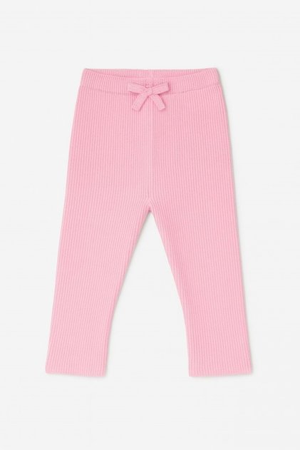 Girl's Pink Color Wicking Velvet Leggings