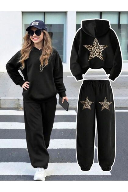 Girls/Boys Hooded Sweatshirt and Trackpants Set