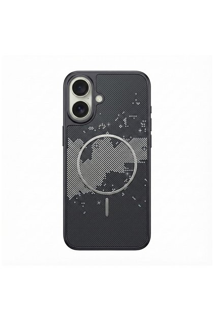 Apple iPhone 16 Compatible Case Vio M-Safe Featured Silicone Case Black