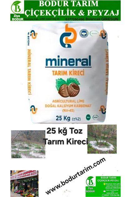 Giresun 25 kğ lık Toz Tarım Kireci
