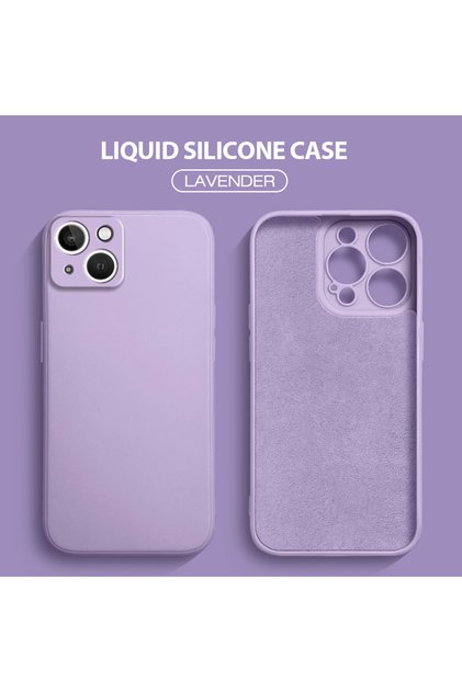 iPhone 13 Compatible Velvet Inside Camera Raised Silicone Phone Case