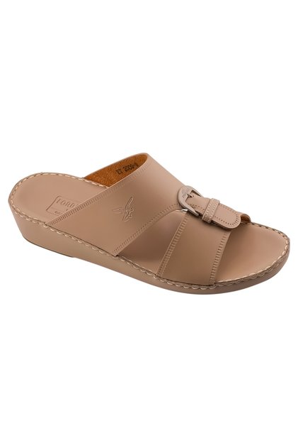 A E T Arabic Sandals For Men | Outdoor Mens Slippers | Open Toe | Genuine Softy Leather with Buckle