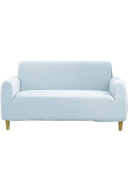 Thick Couch Covers Sectional Sofa Stretch Slipcover,Furniture Protector (145 x 185 cm, Sky Blue)