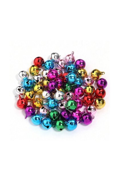 DIY 100 Pieces Bell with Bells Vibrant Colors Mixed Size