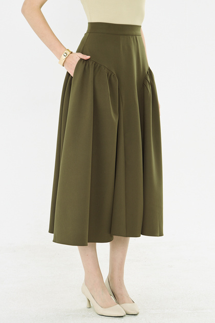Thaki̇ Khaki Color Skirt