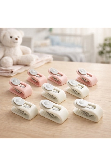 Quilt & Duvet Cover Fixing Clips with Latches 10-Piece – Anti-Slip Household Essentials