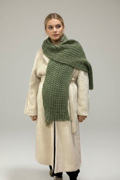 Women's Knitwear Knitted Shawl Scarf