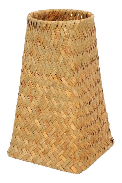Natural Seaweed Weave Basket, Natural Straw Vase, Pastoral Rattan Vase