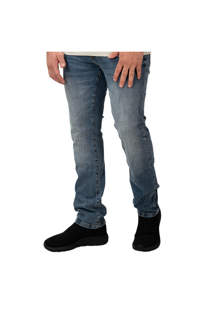 Men's Skinny Taper Stretch Denim Jeans Low Rise