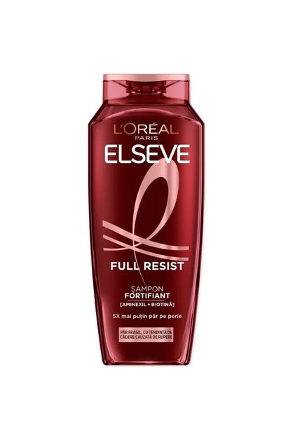 Set 2 x Sampon Fortifiant L'Oreal Full Resist, Par Fragil cu Tendinta Cadere, 400 ml