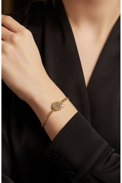 Women's Zircon Stone Steel Bracelet
