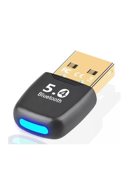 Bluetooth 5.4 USB Adaptör – Pc & Laptop Uyumlu | Tak-Çalıştır Dongle | Edr Kablosuz Alıcı Verici
