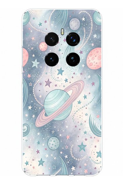 Honor Magic 7 Pro Compatible Soft Colorful Planets Printed Silicone Case