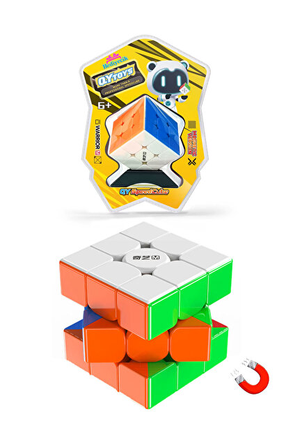 hediyecik Qiyi Warrior M 3x3 Mıknatıslı Manyetik Zeka Küpü Akıl