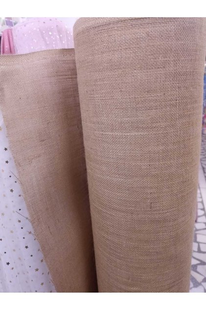 الجوت عبر غرزة 1.5 متر Telis كيس من القش النسيج البني الطبيعي القماش كلكت