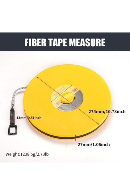 1pc 100M Measure Tools /20/30/50/100 Meters Measuring Ruler Measuring Tape Long Fiberglass Tape Meas