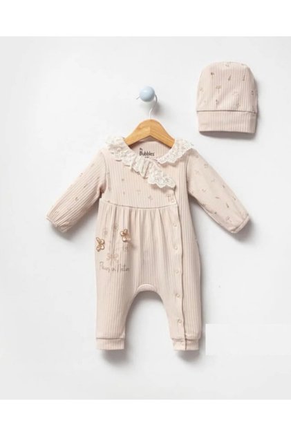 Natural Butterfly Detail Side Opening Jumpsuit