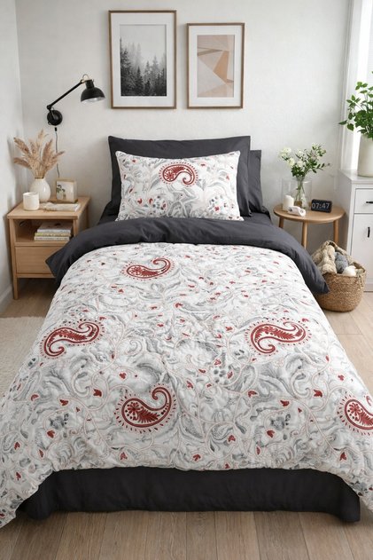 Single Fitted Sheet Duvet Cover Set Etnica
