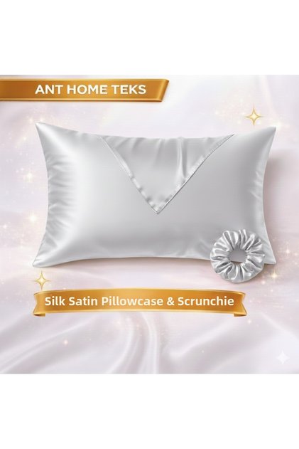 Mini Set Single Silky Satin Pillowcase + Buckle for Curly and Straight Hair