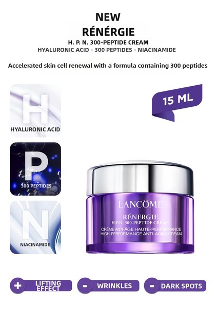 Renergie H.P.N. Cremă cu 300 de peptide, acid hialuronic, 300 de peptide, niacinamidă 15 ml 3614273923965
