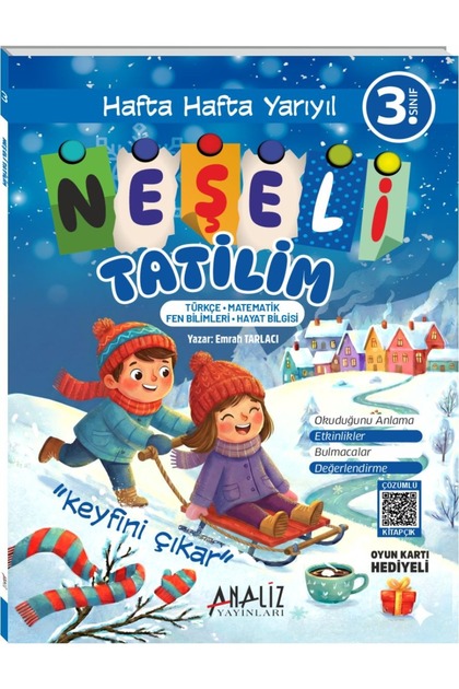 3.sınıf Neşeli Yarıyıl Tatil Kitabı