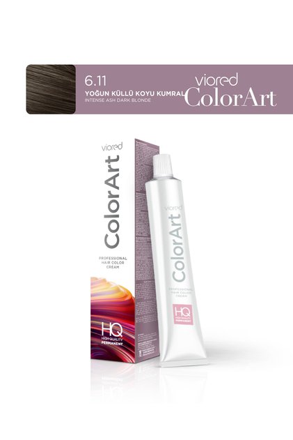 Colorart Tüp Saç Boyası 60 ml 6.11 Yoğun Küllü Koyu Kumral
