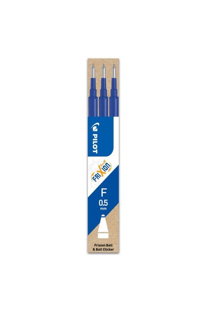 Frixion Ball & Clicker 0.5 mm rezerve pentru roller 3 buc/set culori asortate albastru