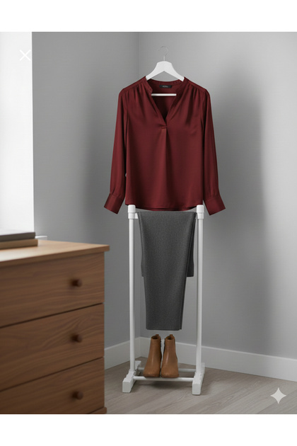 oneon express Dilsiz Uşak, Elbise Askısı ,Tek Tepeli Beyaz