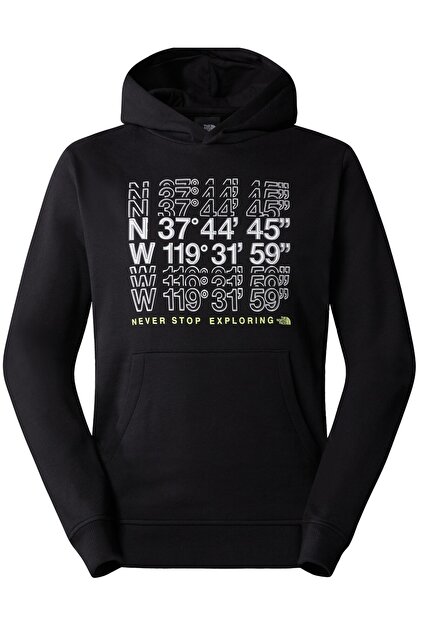 M SS24 Coordinates Hoodie Erkek Günlük Sweatshirt NF0A87EAJK31 Siyah