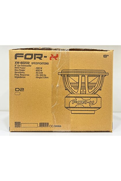 For-X XW-802 20 CM BASS 400RMS - 800W ÇİFT BOBİN PRO SERİ - Fiyatı