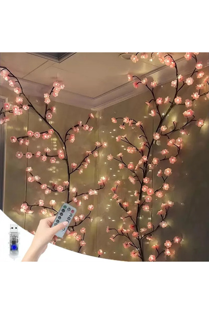 Aplice de perete FloraVine™ cu flori de viță de vie - 144 LED-uri