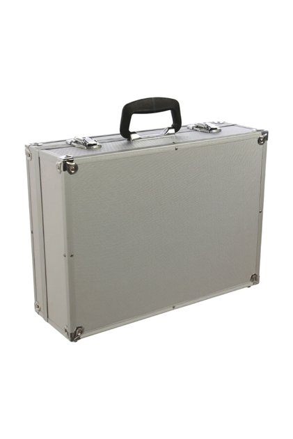 Valiza profesionala din aluminiu robust, 40x24x9 cm, 2 incuietori cu cheie, usoara si rezistenta