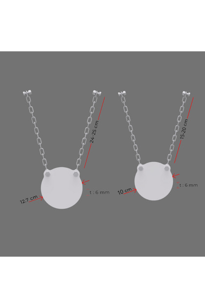 Metal Atış Hedefi 2’li Set – Zincir Askılı Çelik Hedef – Atış Plakası